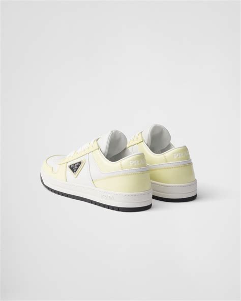 White/daffodil Yellow Downtown Leather Sneakers